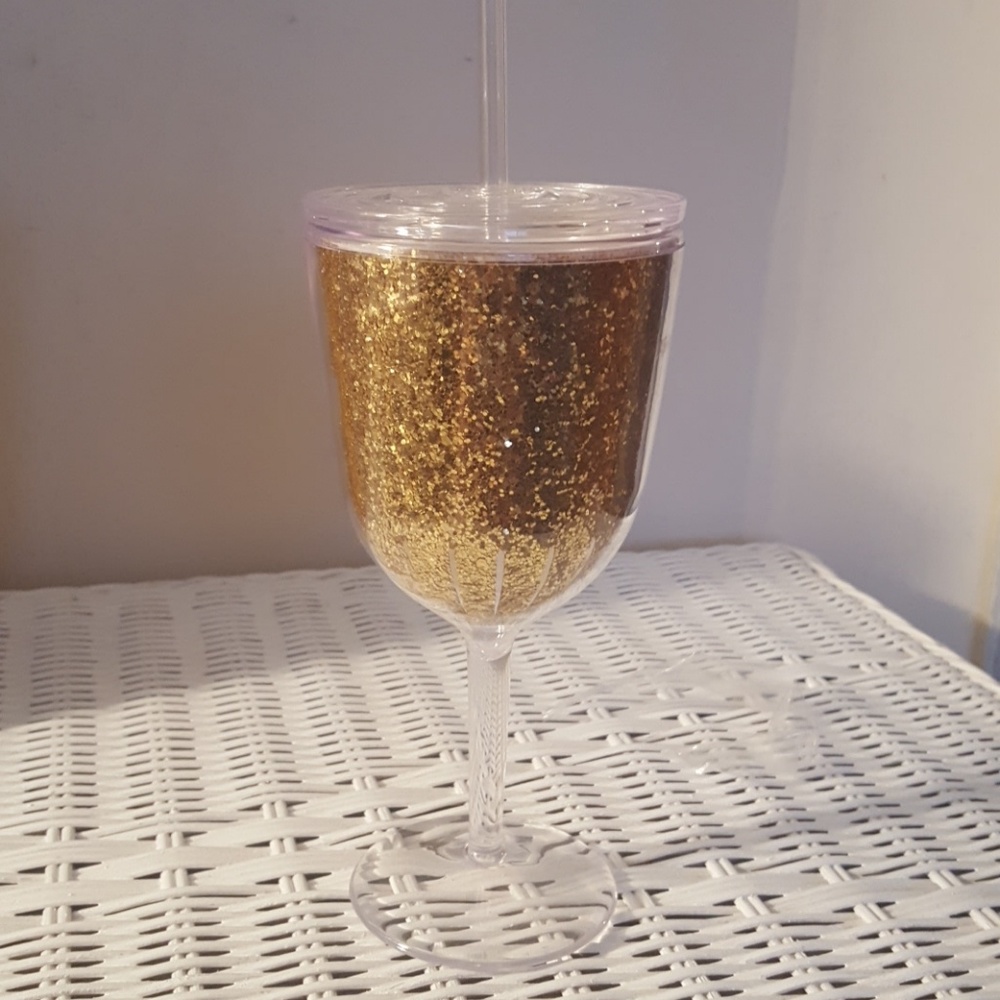 Glitter Wine Glass